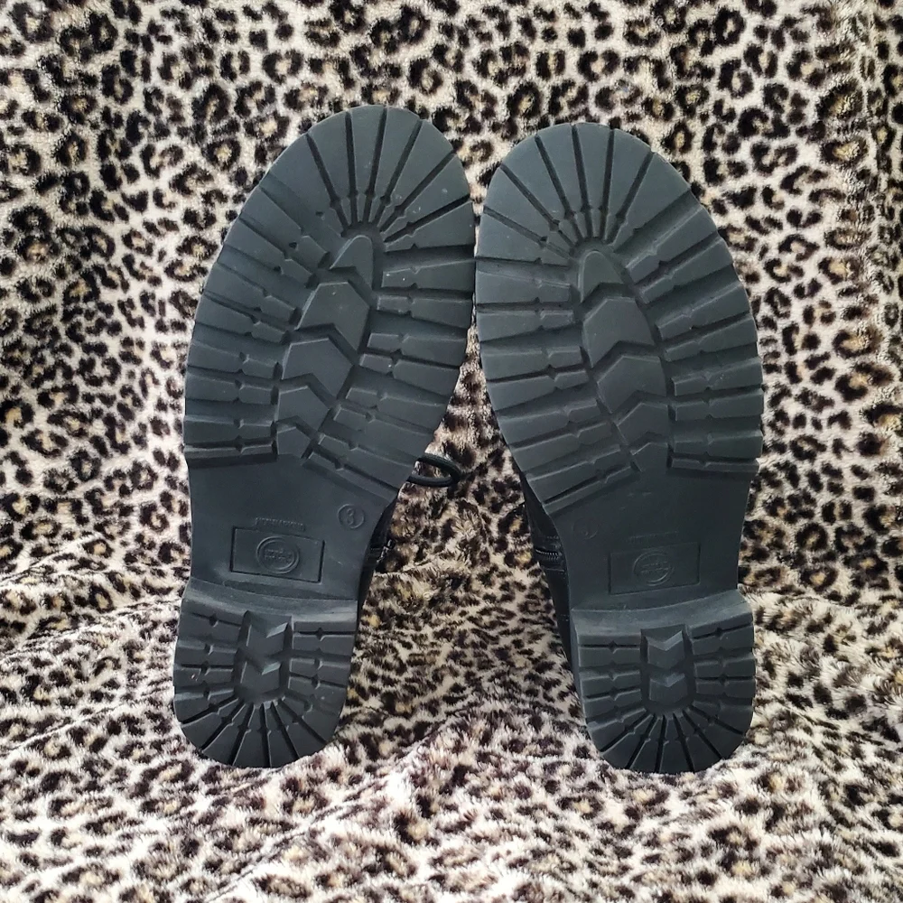 Wonder Nation Girl's Fashion Moto Combat Boots